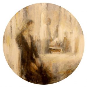 01-Untitled - Oil on Canvas - 150 Diameter cm - 2018