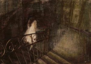 03-Series of The Stroll of Reflections - Tar and Oil on Cardboard - 100 x 70 cm - 2015