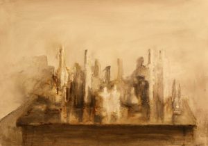 04-Series of Still Life - Ink and watercolor on Cardboard - 100 x 70 cm - 2018