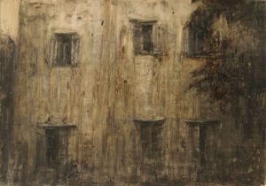 04-Series of The Stroll of Reflections - Tar and Oil on Cardboard - 100 x 70 cm - 2015