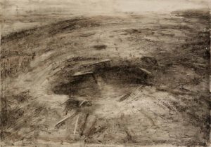 04-Untitled - Tar and Oil on Cardboard - 100 x 70 cm -2017