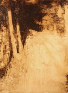 06-Untitled - Tar and Oil on Cardboard - 50 x 70 cm -2014