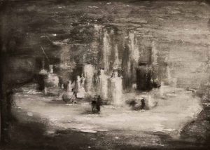 07-Series of Still Life - Ink and watercolor on Cardboard - 100 x 70 cm - 2018