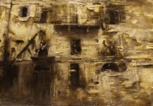 07- Series of The Stroll of Reflections -Untitled - Ink and Metal Pen on Cardboard - 100x 70 cm - 2018