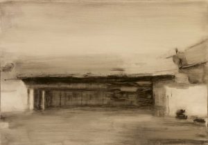 08-Untitled - Tar and Oil on Cardboard - 100 x 70 cm -2017