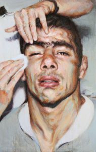 10-Gh Takhti - oil on Canvas - 200 x 128 cm - 2014