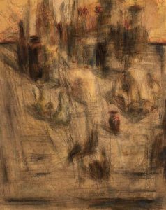 10-Untitled - Acrylic and Charcoal on Canvas - 110 x 87 cm - 2016