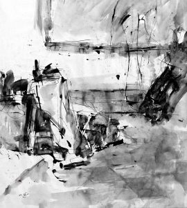 10 -Untitled - Ink and Metal Pen on Paper - 40 x 50 cm - 2010