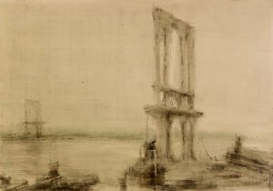 10-Untitled - Tar and Oil on Cardboard - 100 x 70 cm -2017