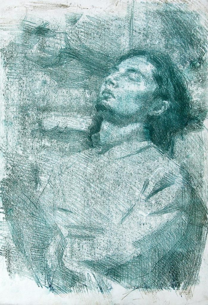 13-Untitled- Monoprint on Cardboard- 30 x 40 cm -2009