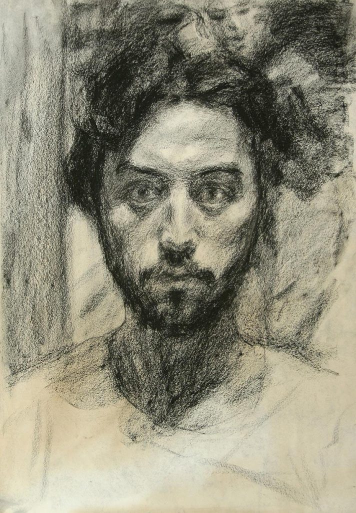 14- Untitled- Metal Pen on Cardboard- 30 x 40cm -2009